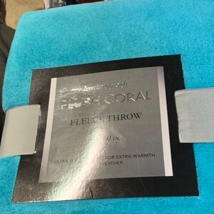 New fleece throw- teal in color